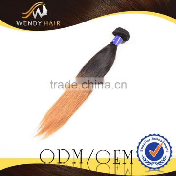 No Tangle No Dye Virgin Remy Malaysian Human Hair Ombre Color Silky Straight Hair