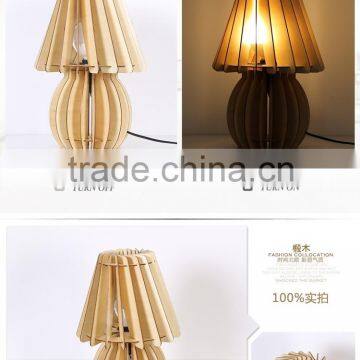 LED Wood Table Lamp LED Wooden Table Light JK-879-12 Burlywood Table Lamp With Natural Wood photo-4