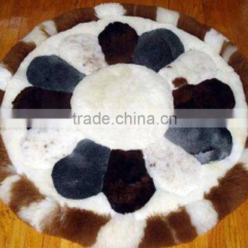 Round Alpaca Rug