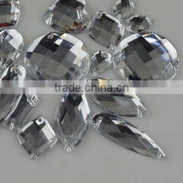 Taiwan original leed free acrylic rhinestone, sew-on plastic strass for decoration in China