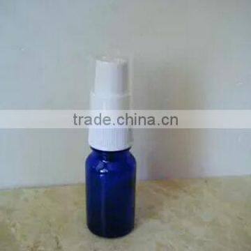 15ml Blue Glass Essential Oil Bottle With Pump Sprayer, 15cc Glass Lotion Pump Bottle