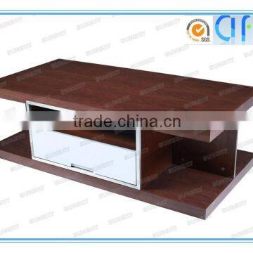 mango modern home furniture wooden high glossy led coffee table 1479A