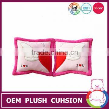 New design romantic heart couple cushion pillow soft toy for sale
