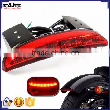 BJ-LPL-032 For Harley XL883N XL1200N/V/X Red Lens LED Chopped Motorcycle Fender Edge Tail Light