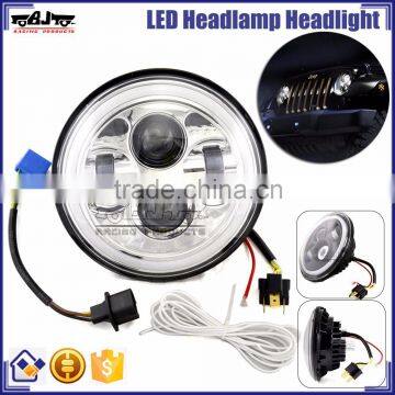 BJ-HL-013 Jeep Motorcycle Wrangler LED Headlamp Head Light Conversion 7" Round Hummer Truck