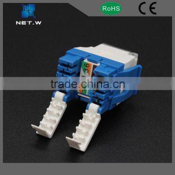 Tooless cat5e keystone jack, cat5e wiring work 8p8c keystone connector