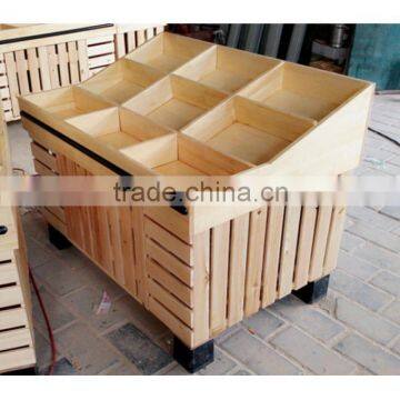 Super Markets Fruit Dispaly/ Fruit And Veg Display/ Wood Fruit Stand Vegetable Rack