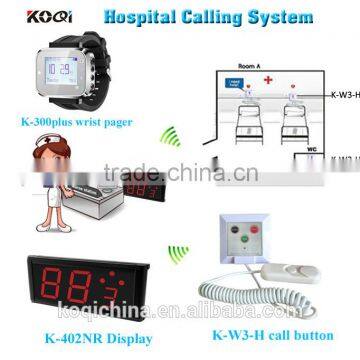 Patient call button wireless calling system for hospital clinic emergency center