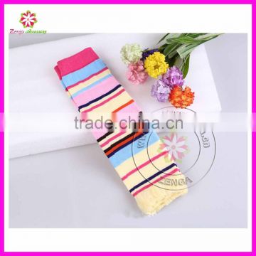 Wholesale multi color strips cotton baby girls leg warmer