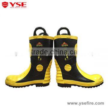 Firefighting boots used by fireman rescue