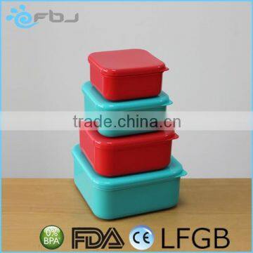 4 Set BPA Free Stackable Plastic Food Containers