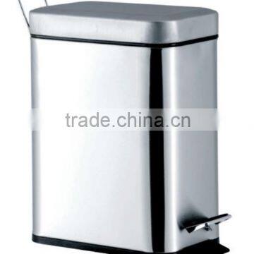 Stainless Steel Refuse Collector, Home kitchen Waste Bin, Foot Pedal Trash Can