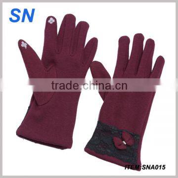 fashion new style winter stock sexy tochscreen gloves for noble lady