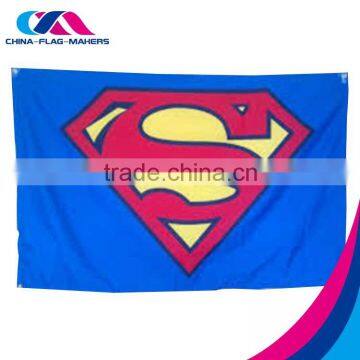 custom design superman print promotion flag banner