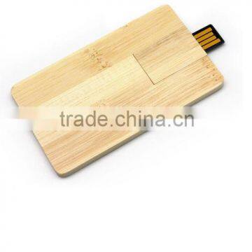Promotional Gift Wooden Wooden Business Card USB Flash Drive