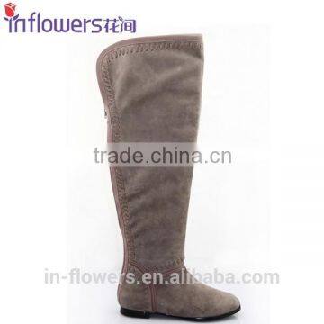 OEM,ODM women flat boots over knee boot shoes