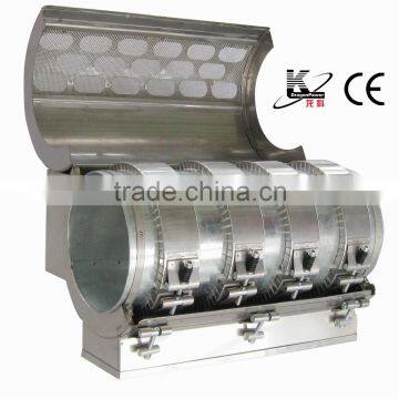 Ceramic heater with cooling effect