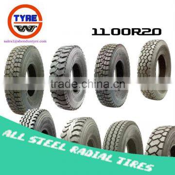 11.00R20 good traction endurable truck bus all steel radial tires truck TBR qingdao tyres