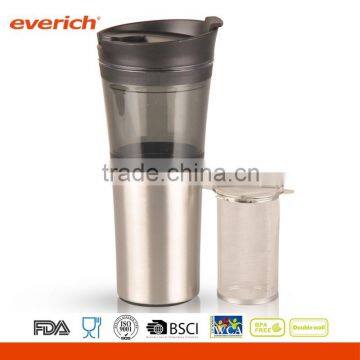 Plastic Vacuum Bottle With Plastic cover