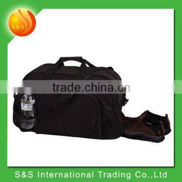 High quality large capacity fitness travel duffel bag with shoe compartment