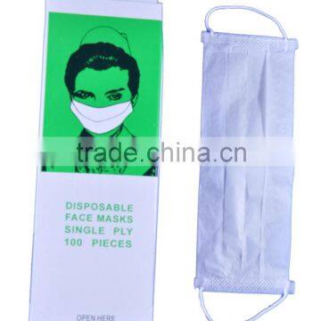 Disposable Single Ply Paper Face Mask Surgical Face Mask For Medical Use