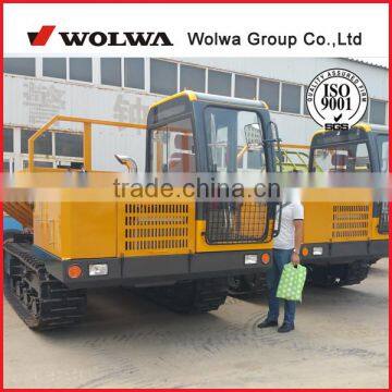 6 ton crawler dumper with steel track or rubber trailer