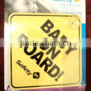 baby on board window safety yellow car sign decal (M-CS055)                        
                                                Quality Choice
                                                    Most Popular