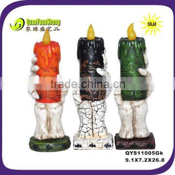 Resin Halloween Solar Candle Figurine