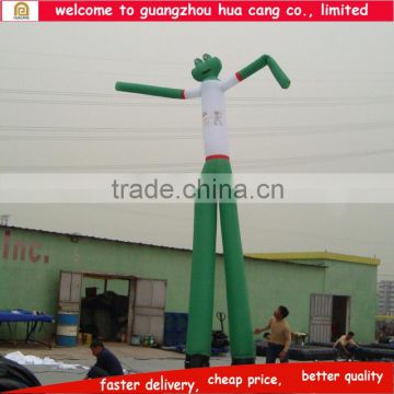 New design two legs frog decoration inflatable air dancer for advertisement