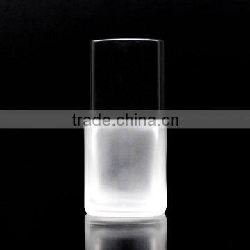 frosty 15ml square shap bottle for nail polish with square cap make in China