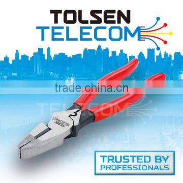 HIGH LEVERAGE SIDE CUTTING PLIER W/CRIMPER W/ FISH TAPE PULLER