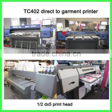 Printing t shirt machine direct to garment printer TC402 with dx5 head