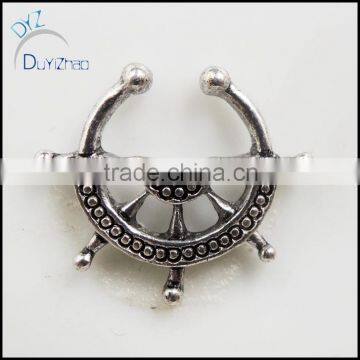 Cheap septum clicker unique hoop nose rings