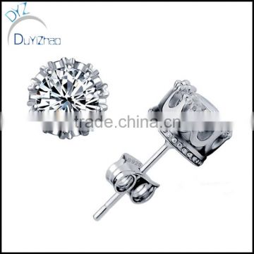 fashion screw back cz earring in wholesale                        
                                                Quality Choice