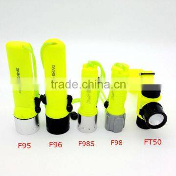 xpe 3w waterproof rechargeable diving led flashlight