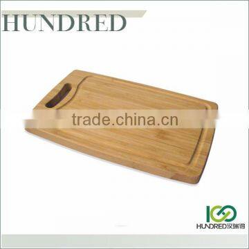 Bamboo cutting board with handle, lap cutting boards