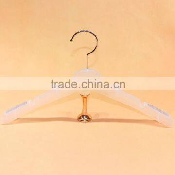 Transparent anti-slip hanger plastic for clothes garment display