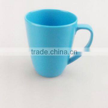 2015 Eco-friendly solid color heat resistant melamine logo mugs