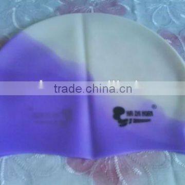 Eco-friendly Rainbow Silicone Swimming Caps for Long Hairs photo-3