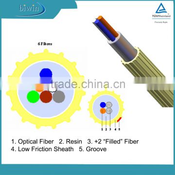 Microduct 6 Core Singlemode Fiber Optic Cable