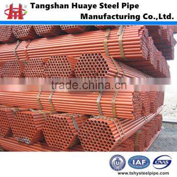 Painting black/red/yellow weld scaffolding steel pipe for building structure