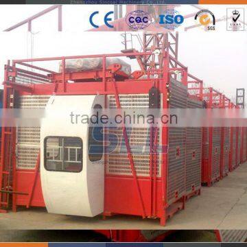 Zhengzhou Sincola SC200/200 Double Cages 2ton Electric Chain Hoist, Construction Hoists For Sale