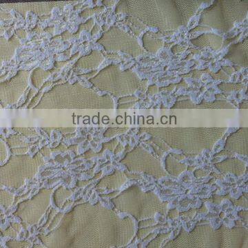 Nylon lace fabric penta-flower pattern