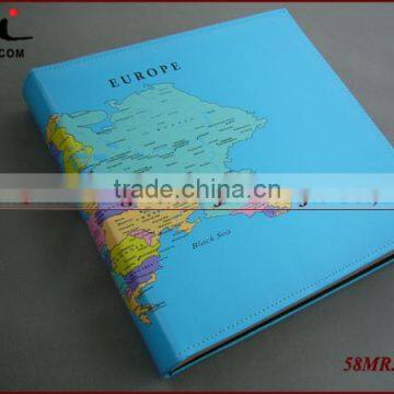 Elegant PU Leather Wedding Memo PP Pocket Slip in Photo Album Book Wholesale with Photo Pocket