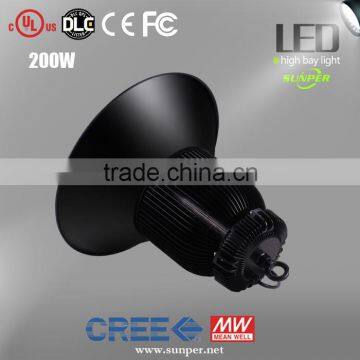 UL DLC CE ROHS SAA Approved 100W 200W led professional lighting mean well 200w led high bay light