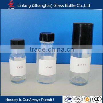 Screen Printing Surface Handling PE Lid Industrial Use Oil Personel Care E- Liquid Glass Bottle