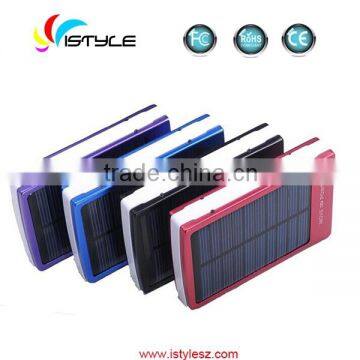 High quality 13800mah solar charger small solar panels with light solar battery