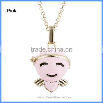 Wholesale New Enamel Angel Musical Sound Chime Bell Box Ball Pregnancy Necklaces BAC-M039 photo-6
