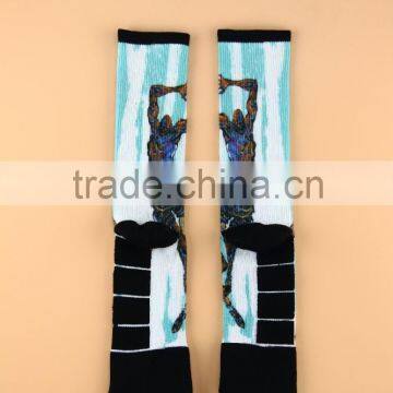 Hot Selling 3D digital printed socks basketball stars socks