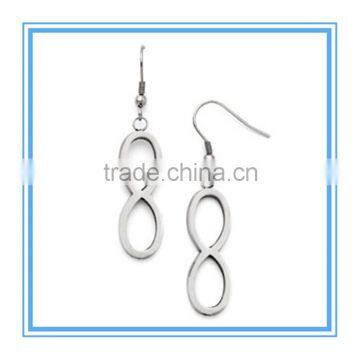 High Quality Stainless Steel Infinity Symbol Sign Earrings